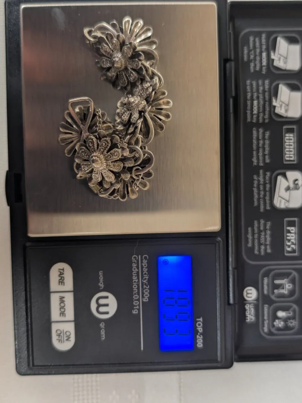 Vintage Sterling Silver Floral Dimensional Layer Repousse Textured Bracelet